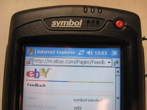 SYMBOL MOTOROLA MC7090-PK0DCQFA7WR 2-D BARCODE SCANNER WI-FI *128MB* QWERTY MC70 - 第 4/10 張圖片