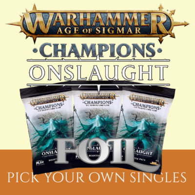 Warhammer Champions ONSLAUGHT Singles (C-U-R - FOLIE)