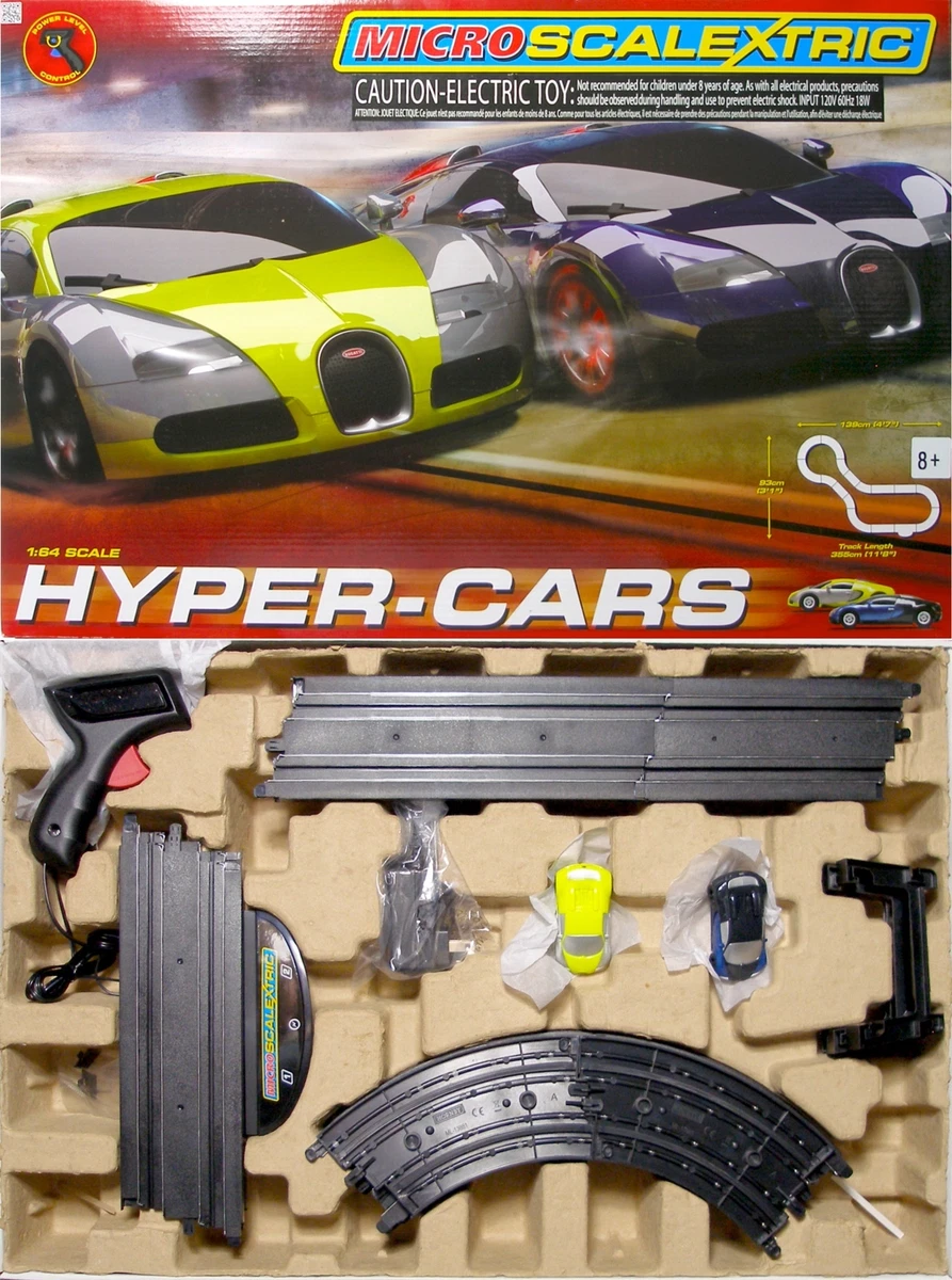2015 Micro Scalextric Bugatti Veyron Hyper HO Slot Car Nice RACE