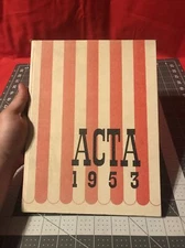 Vintage 1953 Exeter Union High School California Yearbook