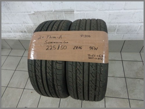2x Three-A 225 50 R16 96W P306 DOT1123 6,7mm Sommerreifen - Bild 1 von 3