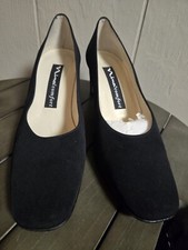 Nina Comfort Black Evening Shoe Pumps Size 9M Square Toe