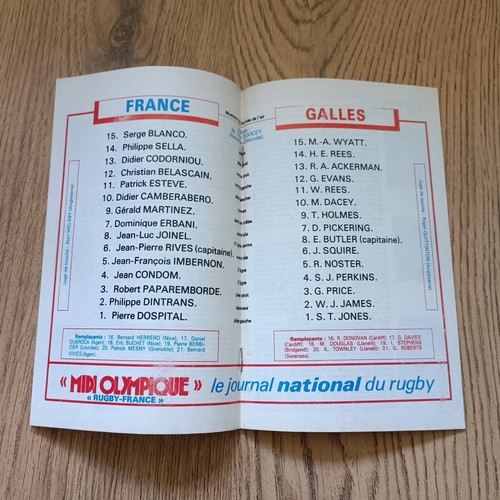 France Rugby Union Programmes 1968 - 2009 - Picture 49 of 66