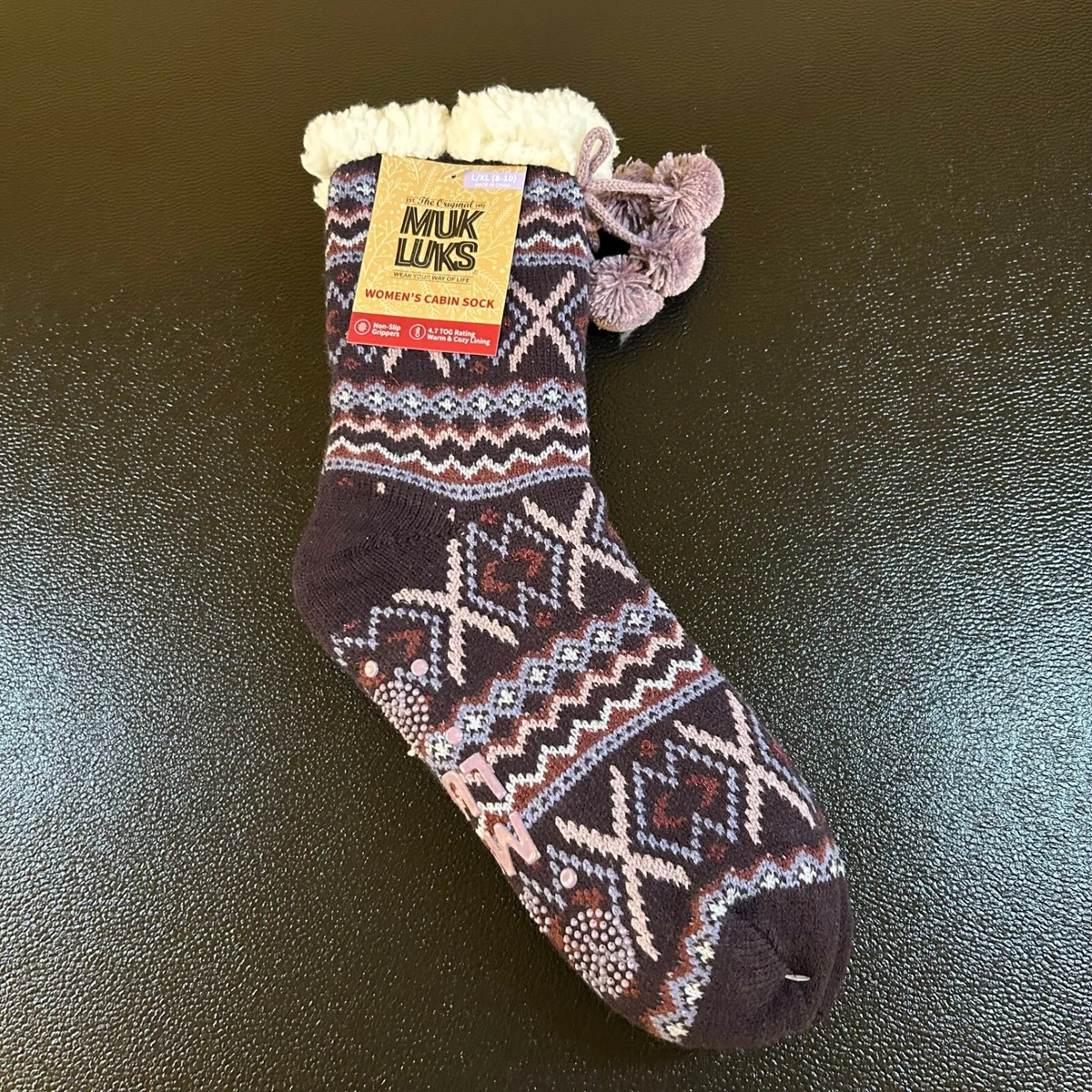 MUK LUKS Calzini Da Donna In Ciniglia, Foderati In Peluche, Con - Foto 12