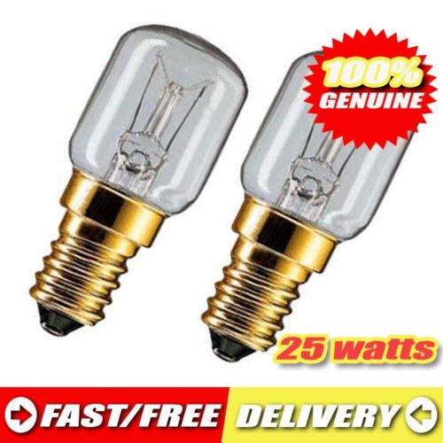 2 pack SCREW Light Bulb 25W E14  CLEAR  OVEN Fridge Microwave 100% AUSSIE STOCK - Picture 1 of 4