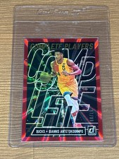 2019-20 Donruss Giannis Antetokounmpo Complete Players Holo Red Laser /99