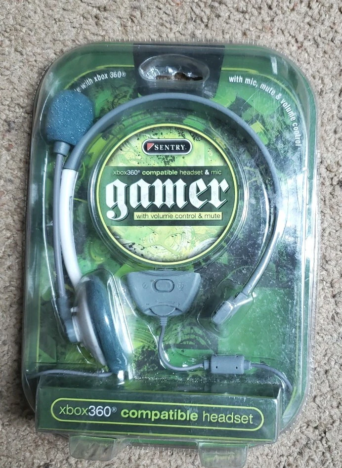 GAMER Headset and Mic XBox 360 Compatible NEW and SEALED Sentry XB200 - Image 2 of 4