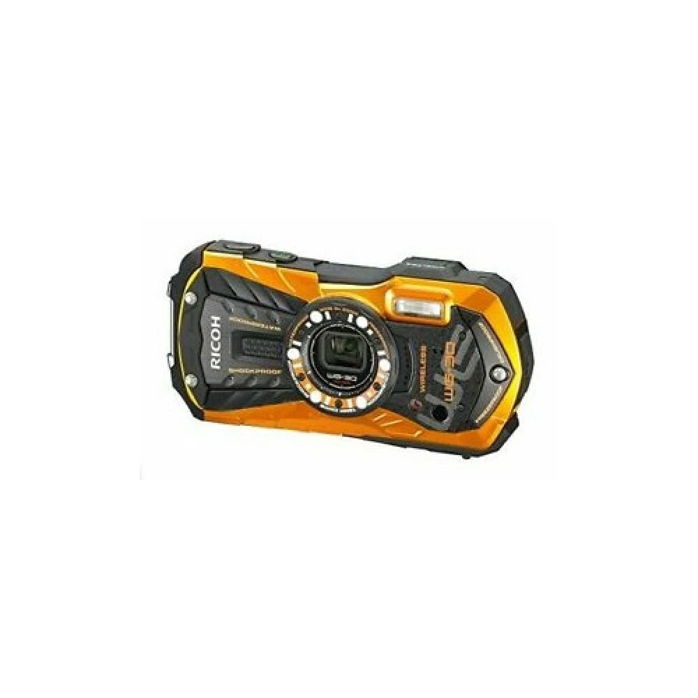 USED RICOH Waterproof Digital Camera RICOH WG-30 W Frame orange waterproof 12m