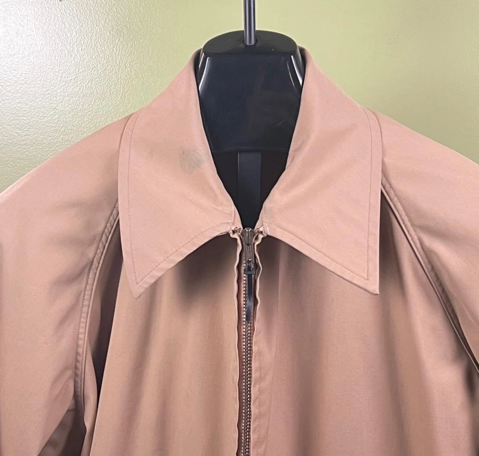 Chaqueta De Colección Sin Marca Talla XL 1960 Tostada Harrington Talon Tiradores Foto 3 de 4