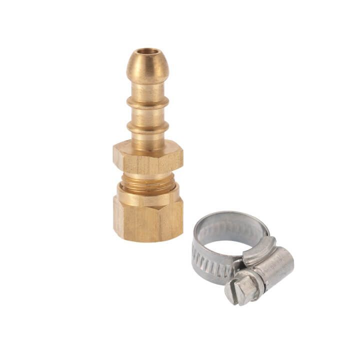 Official Calor 8mm Gas Hose Nozzle, 8mm Compression & Clip - 5 Year Guarantee