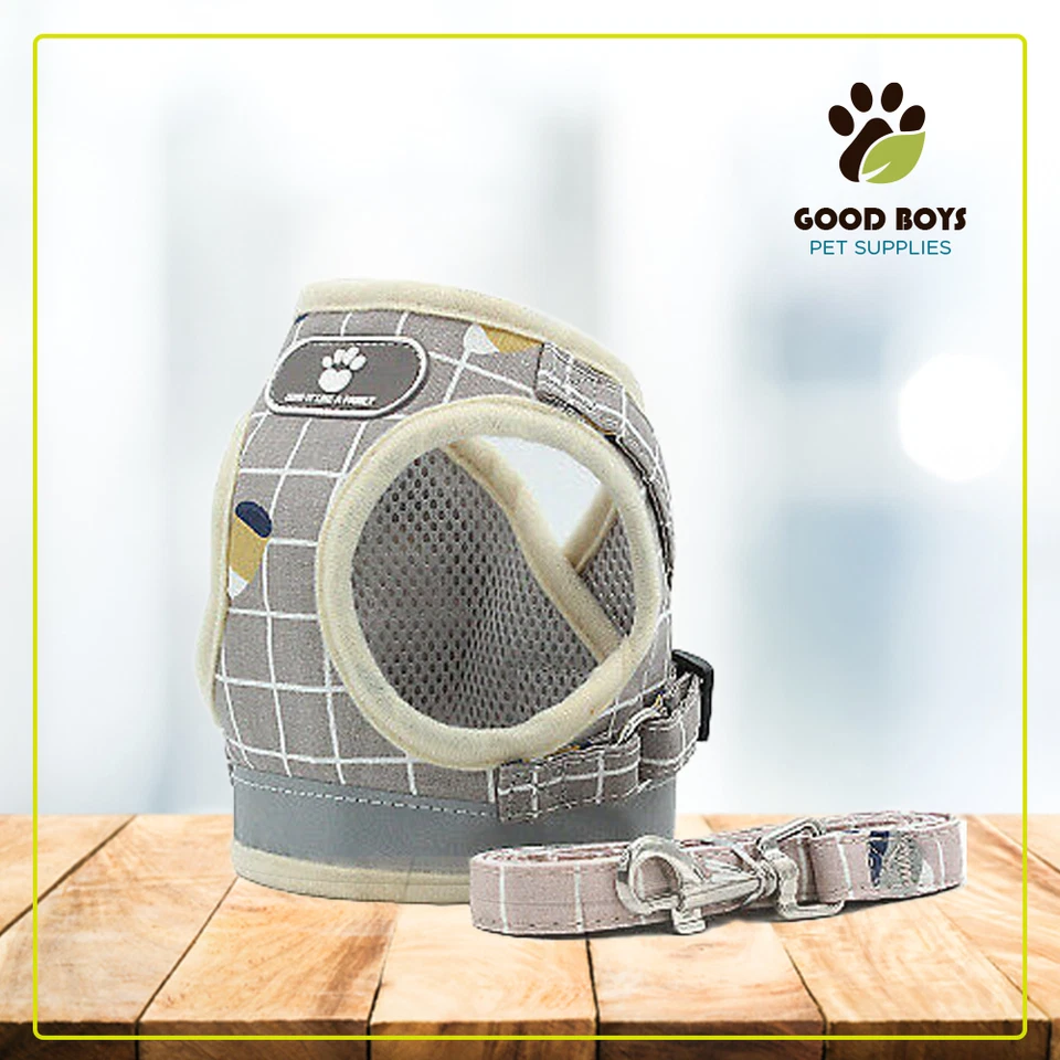 ARNÉS DE MALLA ACOLCHADO REFLECTANTE PARA PERRO GATO TRANSPIRABLE VENDEDOR DE EE. UU. Foto 4 de 4