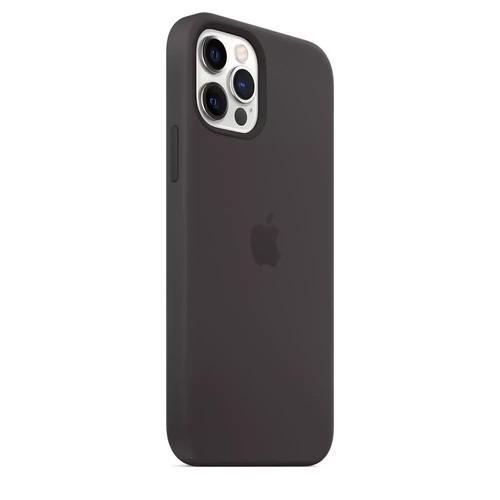 FOR Apple iPhone 12 / 12 Pro Silicone MagSafe Case - Black - Picture 5 of 6