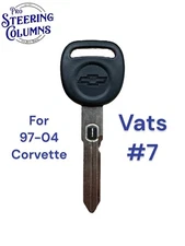 97-04 CHEVROLET CORVETTE VATS IGNITION CHIP KEY NEW OEM #7 OHMS-1.870k