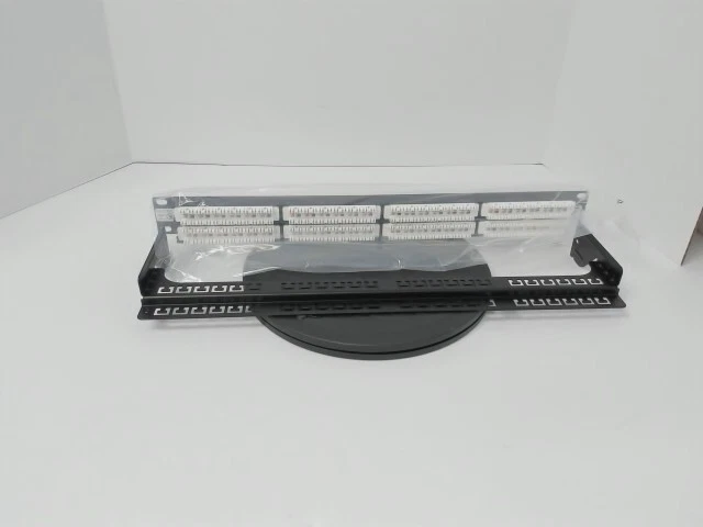 Intellinet Cat6 48-Port Patch Panel, 1U, Black, Missing Screw Kit - Image 3 of 3