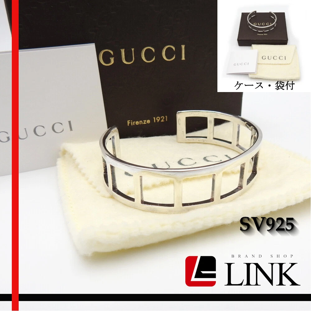[Véritable] GUCCI Gucci bracelet bracelet bracelet SV925 argent 925 marque accessoires argent 925 