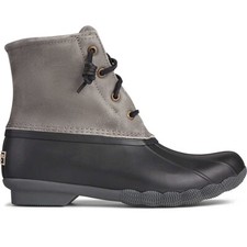 Sperry Women's SIZE 5.5 Saltwater Duck Boot in Grey - 110