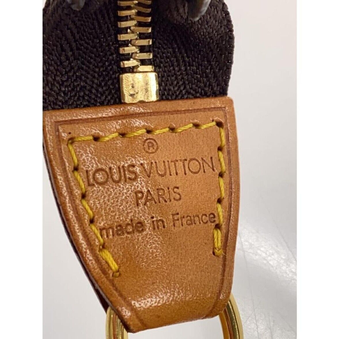 Louis Vuitton Accessory Pochette Pouch Brown Leather for Louis Vuitton Accessory Pochette Pouch Brown Leather for