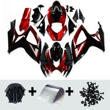 Fairing Kit For Suzuki GSXR600 GSXR750 2006 2007 K6 Fairings Red Black Bodywork