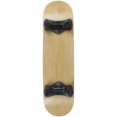 Softrucks Skateboard Indoor Practice Complete 8'' Natural Deck with Black Trucks
