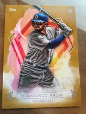 2019 Topps Inception Jumbo 5x7 Francisco Arcia Cubs RC 5 Gold 01/10