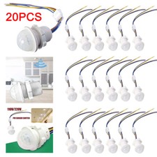 20Pcs PIR Infrared Motion Sensor Detector Smart Switch 110V220V Lamp Switch Auto