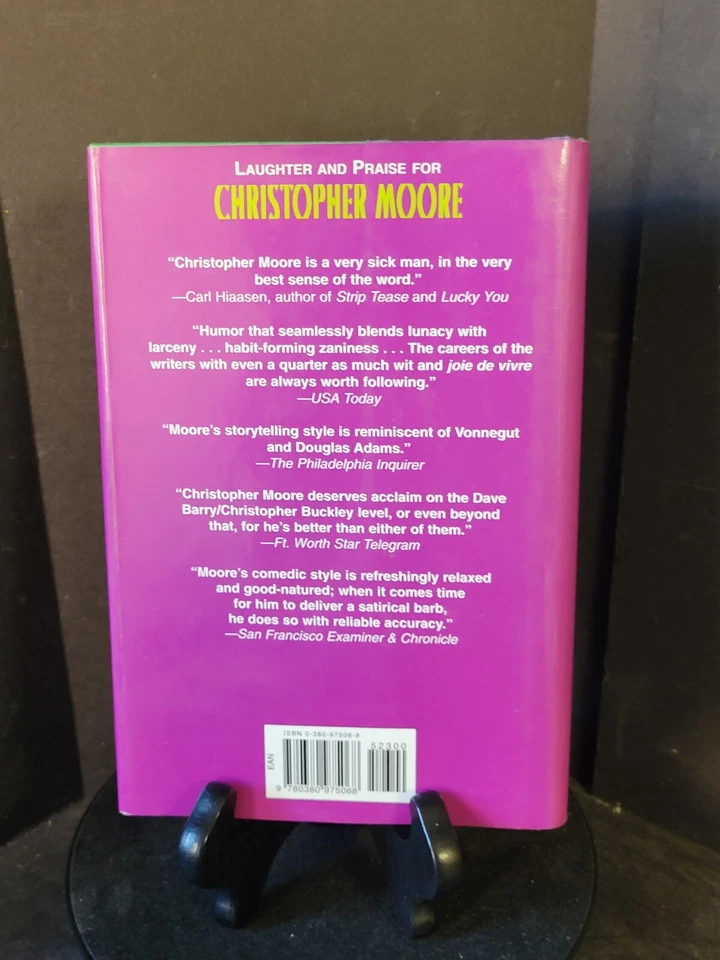 The Lust Lizard Of Melancholy Cove 1st Edition HC Singed Christopher Moore - Image 2 of 4