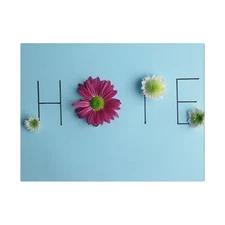 Matte Canvas, Stretched, 0.75" Hope, flowers , floral spring
