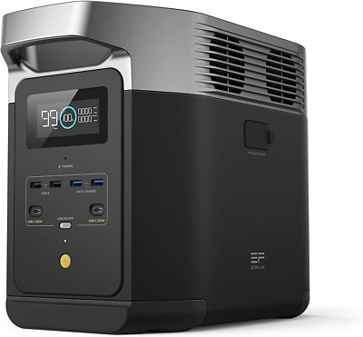 Portable Power Station Delta 2, 1024Wh Lifepo4 (LFP) Battery, 1800W AC/100W USB-