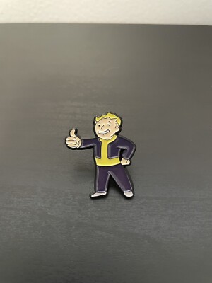 Fallout Vault Boy Pin NEW Pinback Brooch Metal Enamel Video Games