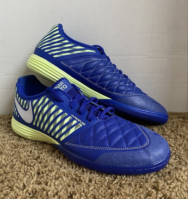 Size 11.5 - Nike Lunar Gato 2 IC Hyper Blue Volt for sale online | eBay