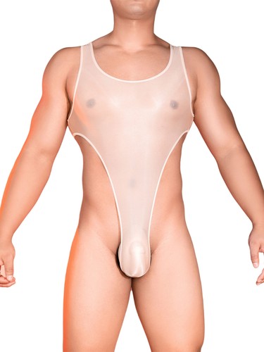 Sexy Ropa de club nocturno Body Ropa de dormir Leotardo Calzoncillos Tanga Sin mangas Brillante para hombre - Imagen 60 de 69