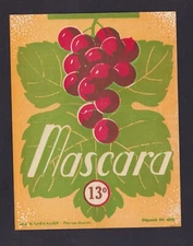 Ancienne étiquette   Alcool Algérie BN180927  Vin Raisin