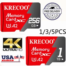 Mini Micro SD Card Memory Card 1/3/5pcs 256GB 1TB Class10 Fast Flash TF Card LOT