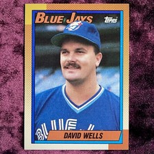 David Wells 1990 Topps Future Star RC #229 Toronto Blue Jays Rookie Jersey Witt