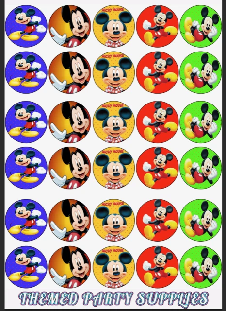 Mickey Mouse Clubhouse Cupcake Toppers Printable