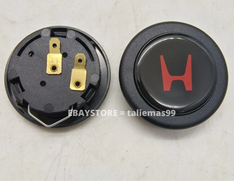 BOTÓN PULSADOR HONDA H LOGO CUERPO ROJO TODO NEGRO Momo Foto 4 de 4