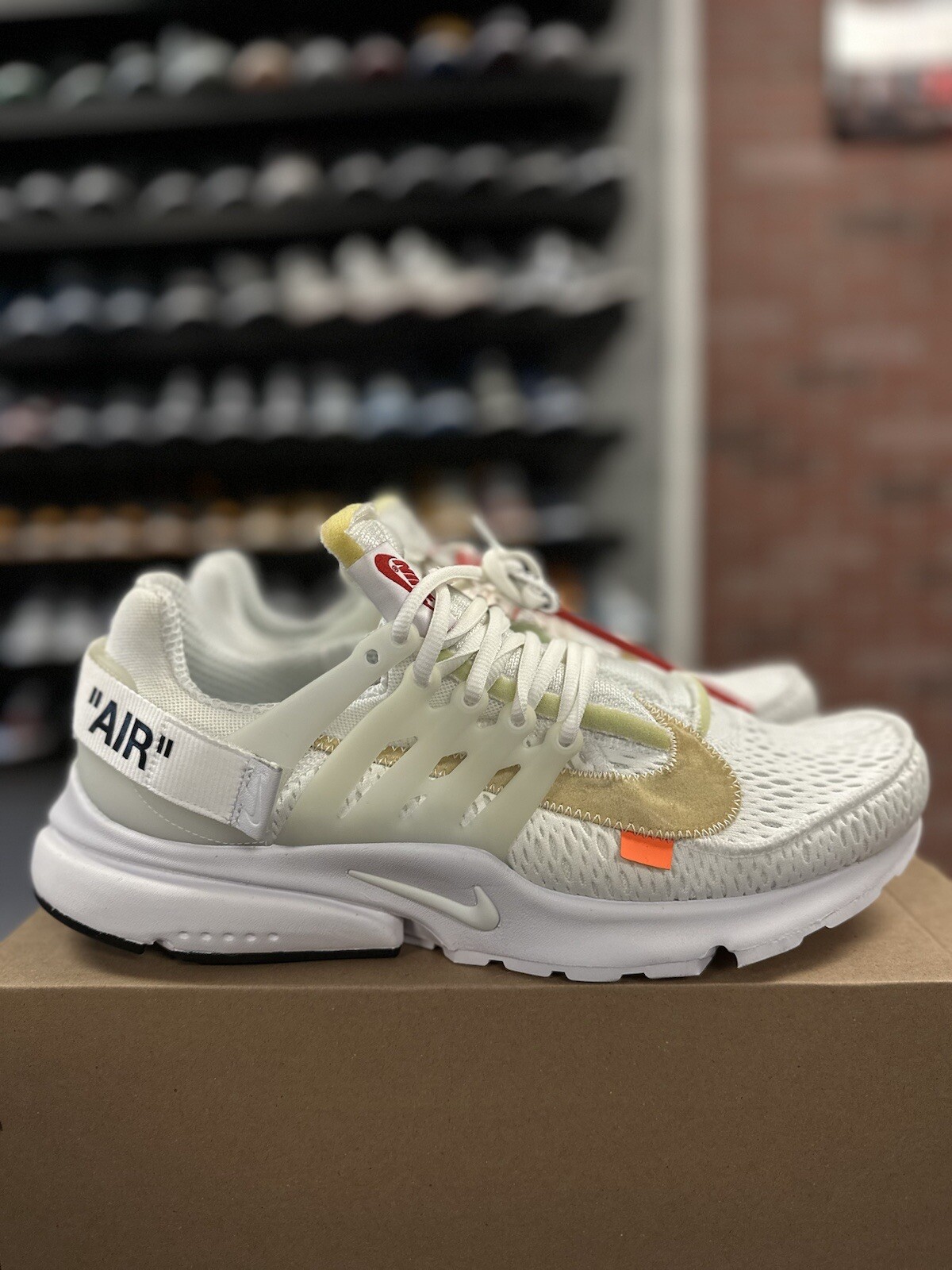 OFF WHITE X NIKE Taglia 13 Nike Air Presto x bianco sporco 2018 AA3830 100 100% autentiche