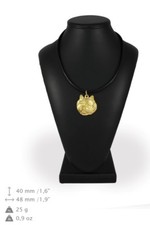 Norwich Terrier - Gold-plated Necklace with the Image of a Dog Art Dog DE