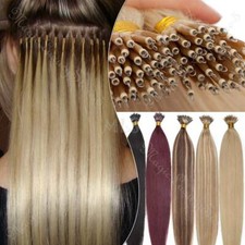 14"-26" NANO Loop Ring Beads Indian Remy Nano Human Hair Extensions 150G US Ship