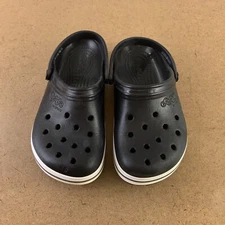 Jibbitz by Crocs Men's 4 Women's 6 Black White Stripe Kilby Clogs 