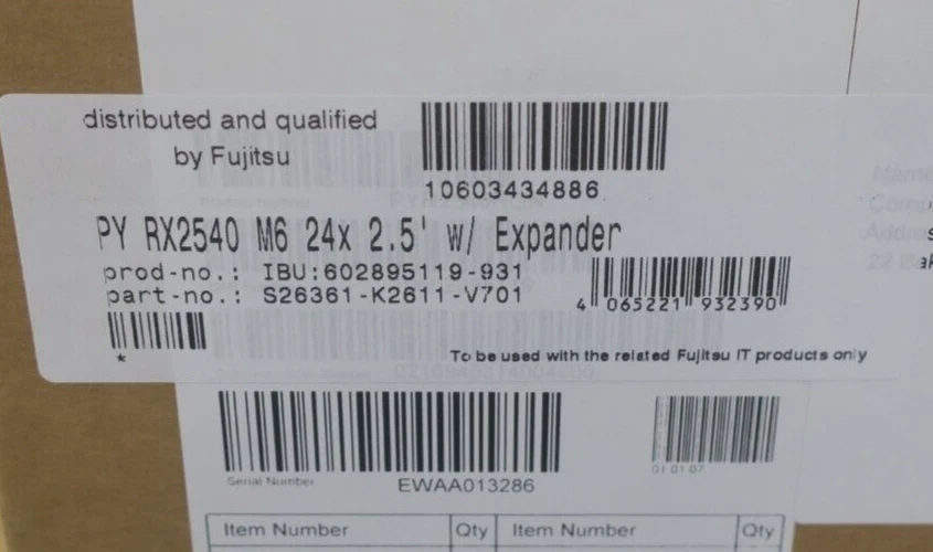 Fujitsu Primergy RX2540 M6 2x 16C Silver 4314 1TB RAM 6x 7.68TB SSD 24Bay Server - Image 3 of 4