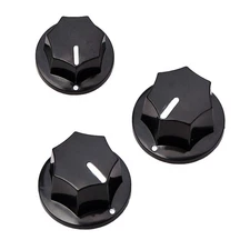 3 Pcs Volume Control Knob Guitar Tone Knobs for Jazz Accessories