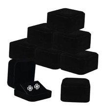 Cajas de regalo de joyería de terciopelo, 8 piezas, estuche colgante Moderno