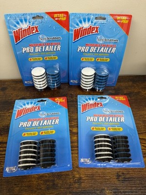 Lot of 4 Windex Sonic Scrubber Microfiber Pad Refills 12 Pc NEW