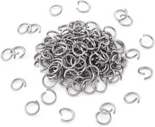 1000Pcs Stainless Steel Open Jump Rings 10Mm round 1.4Mm Thick Connector Rings f