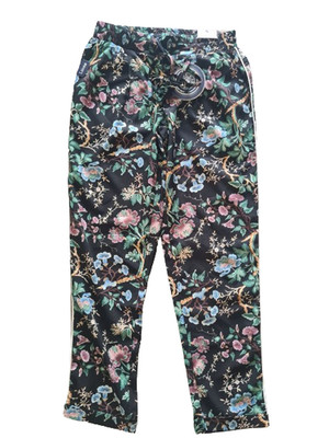 Blue Monkey Stoffhose Blumenmuster Streifen Jogger Bequem Gummibund Gr. XS