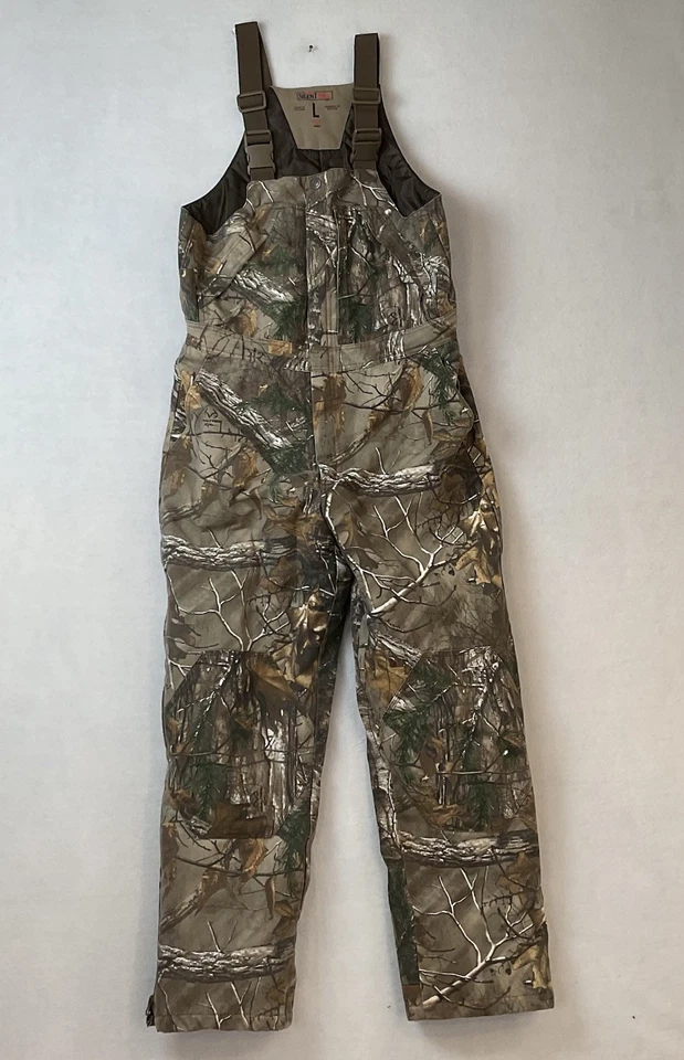 Redhead Silent Hide Bib Overalls Mens L Camouflage Realtree Thermolite Insulated - Image 2 of 4