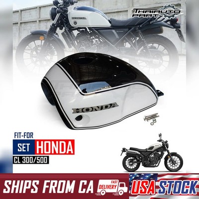 Cover Fuel Oil Tank White ABS For Honda SCL CL300 CL500 2023-2025