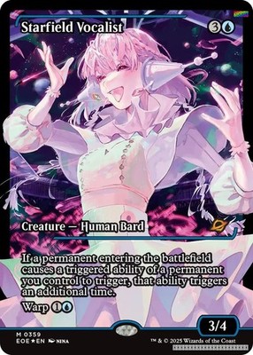 Starfield Vocalist (Showcase) [EOE - 359] - NM [Foil] TCG MTG