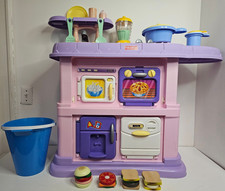 Fisher Price Grow With Me Kitchen Play Set Toy With Bonus Parts 30" H By 35" W